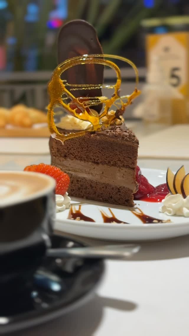 Postre de chocolate